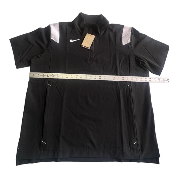 Nike Men’s 1/4 Zip Shirt Jacket Coach Performance Black White Size XL DJ5113-010 - Picture 4 of 9
